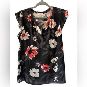The Loft floral women’s blouse size medium